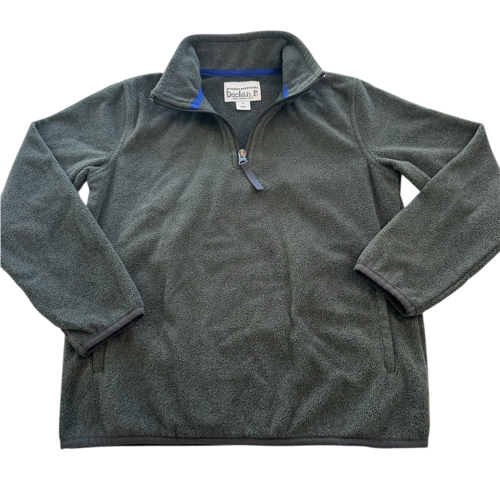 Amazon Essentials Gray Fleece Pull Over Boys Size Medium